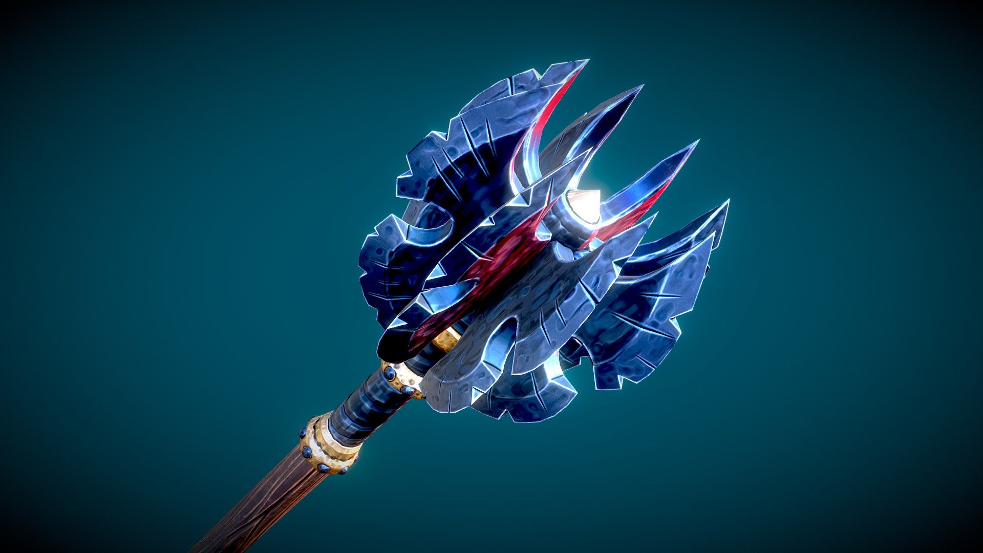 Stylized War Mace 3d model