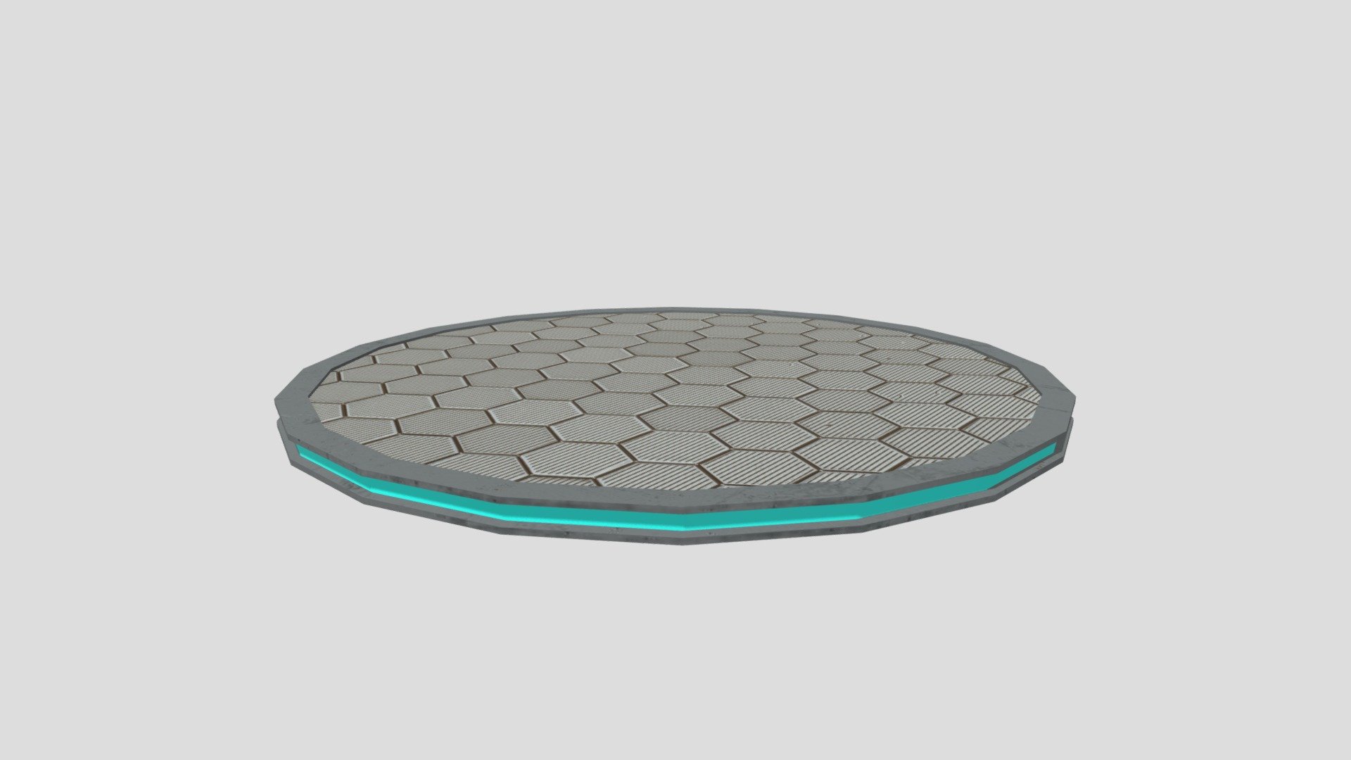 round platform 3d model