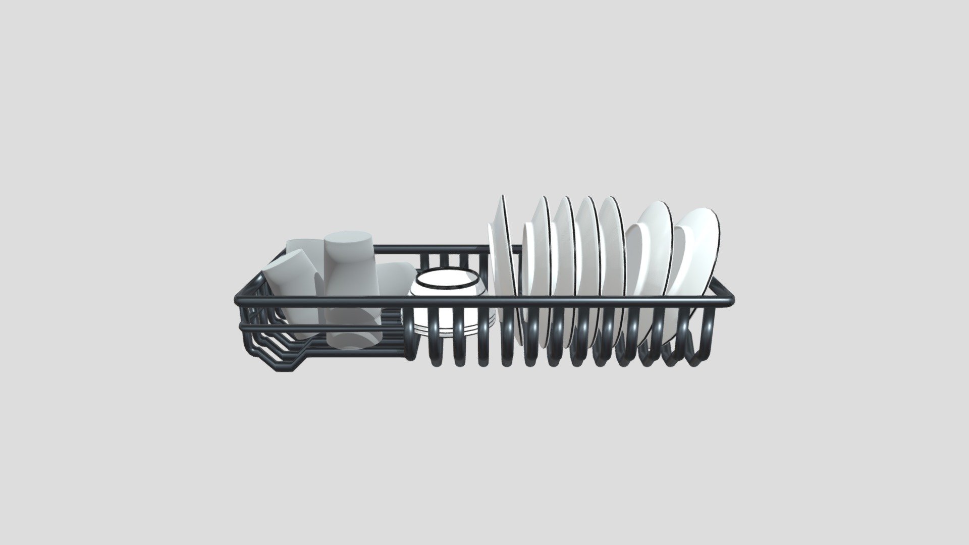 Dish Rack 3d model