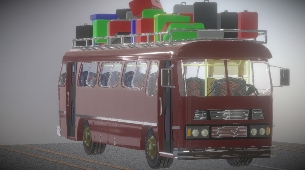 1950s BUS 3d model