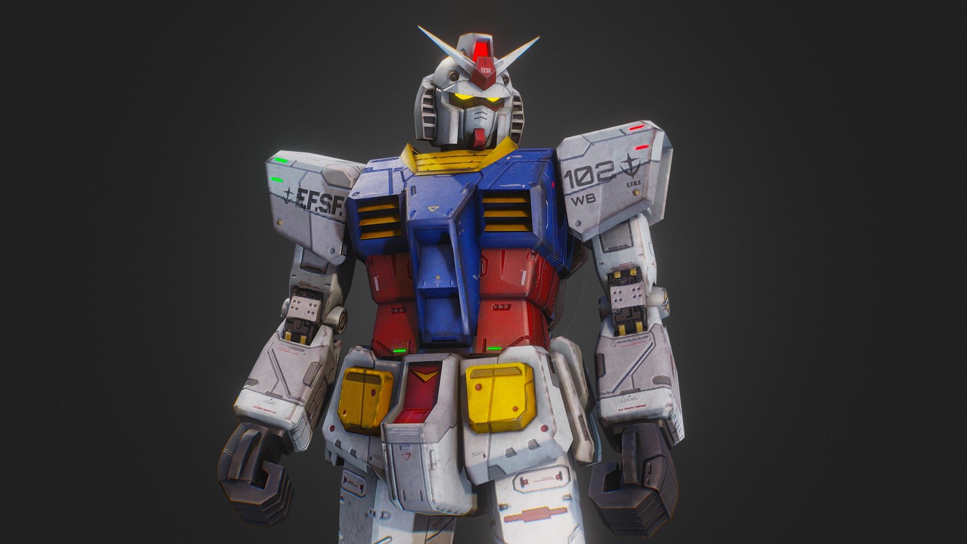 RX-78 Gundam 3d model