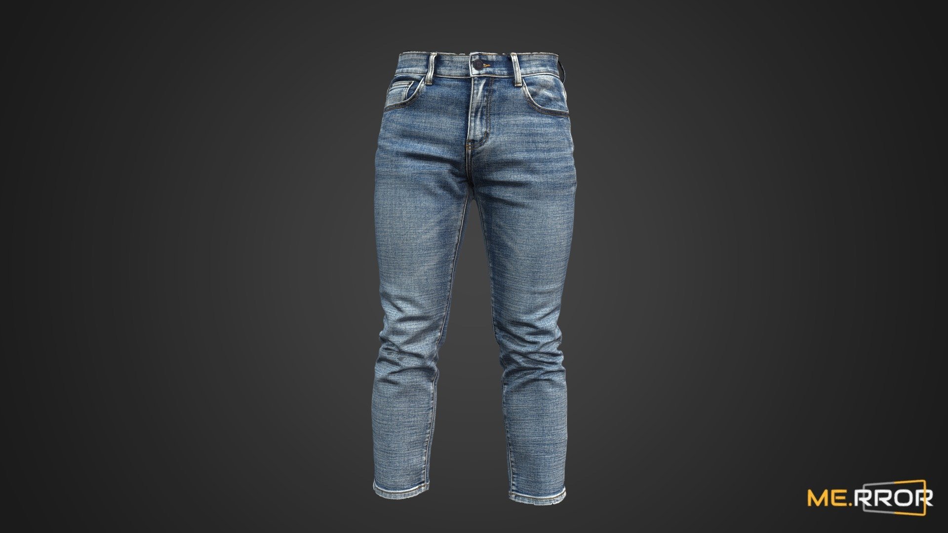 Womens Jean Capris 3d model