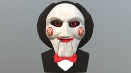 Billy the Puppet Saw bust full color 3D printing