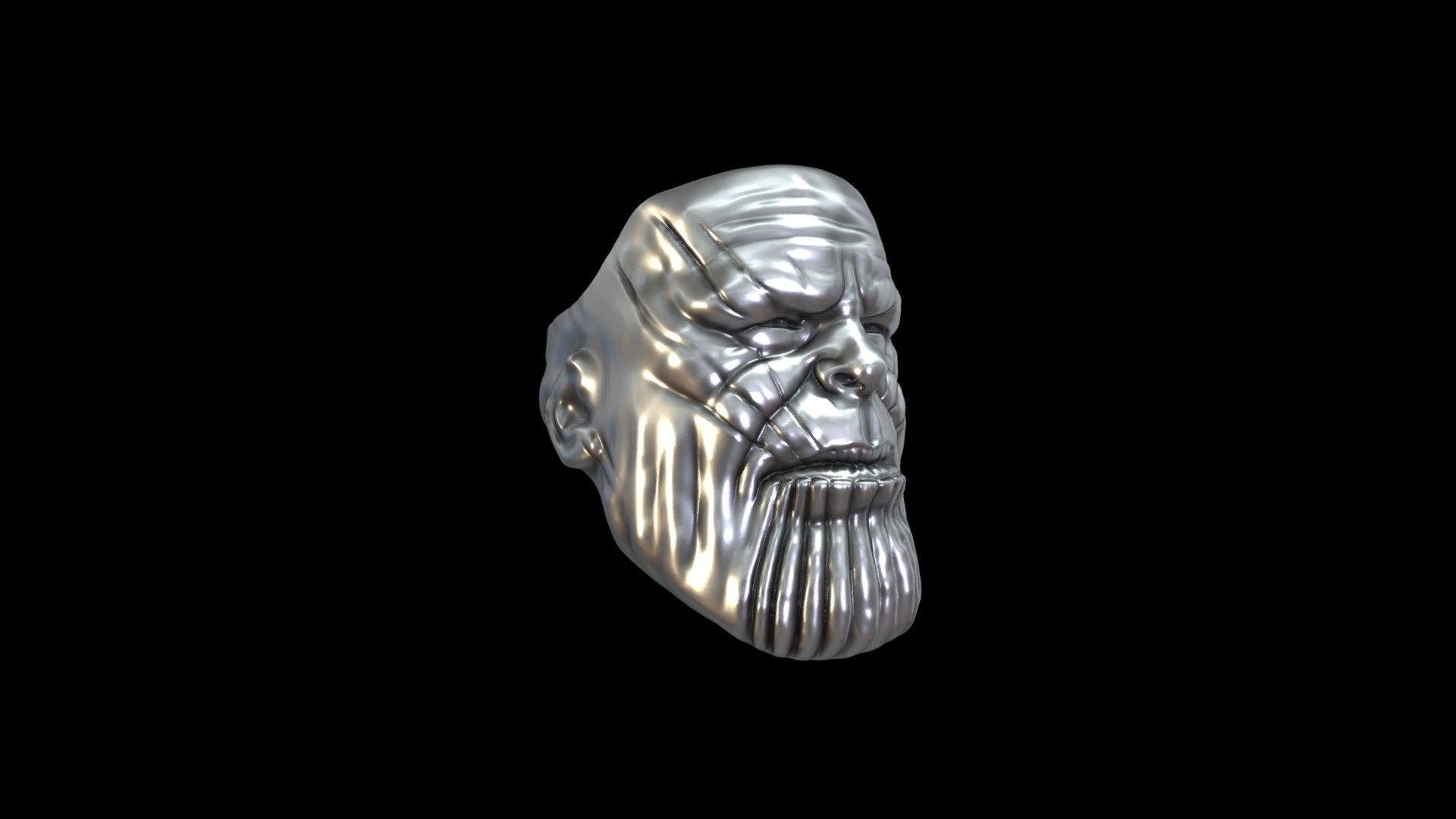 Ring Thanos face 3d model