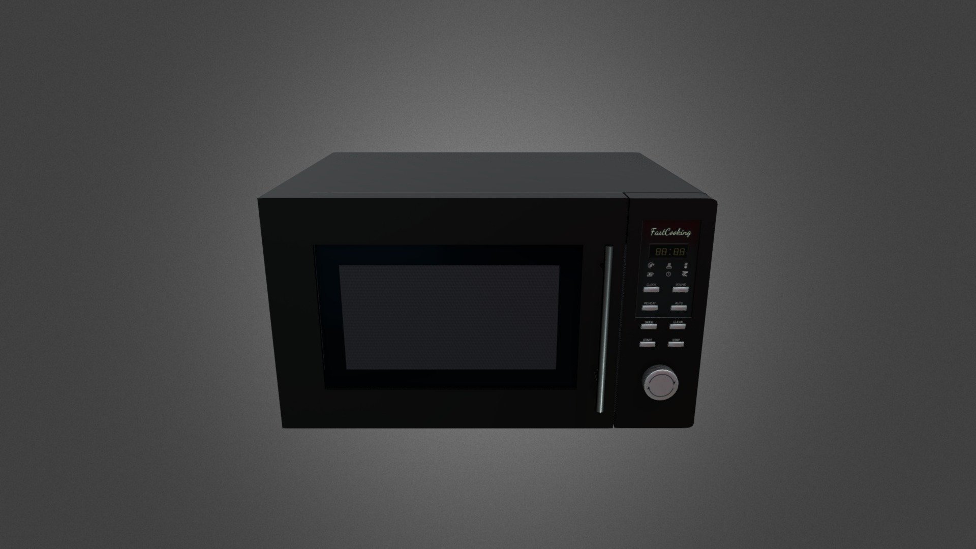 Microwave GameReady 3d model