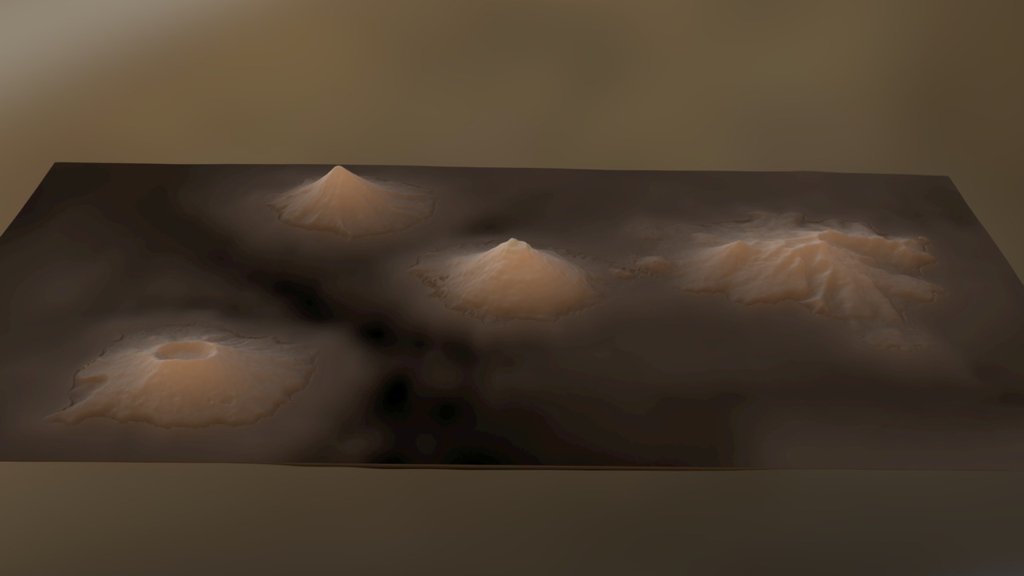 Islands of four Mountains 3d model