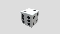 Dice d6 low-poly PBR