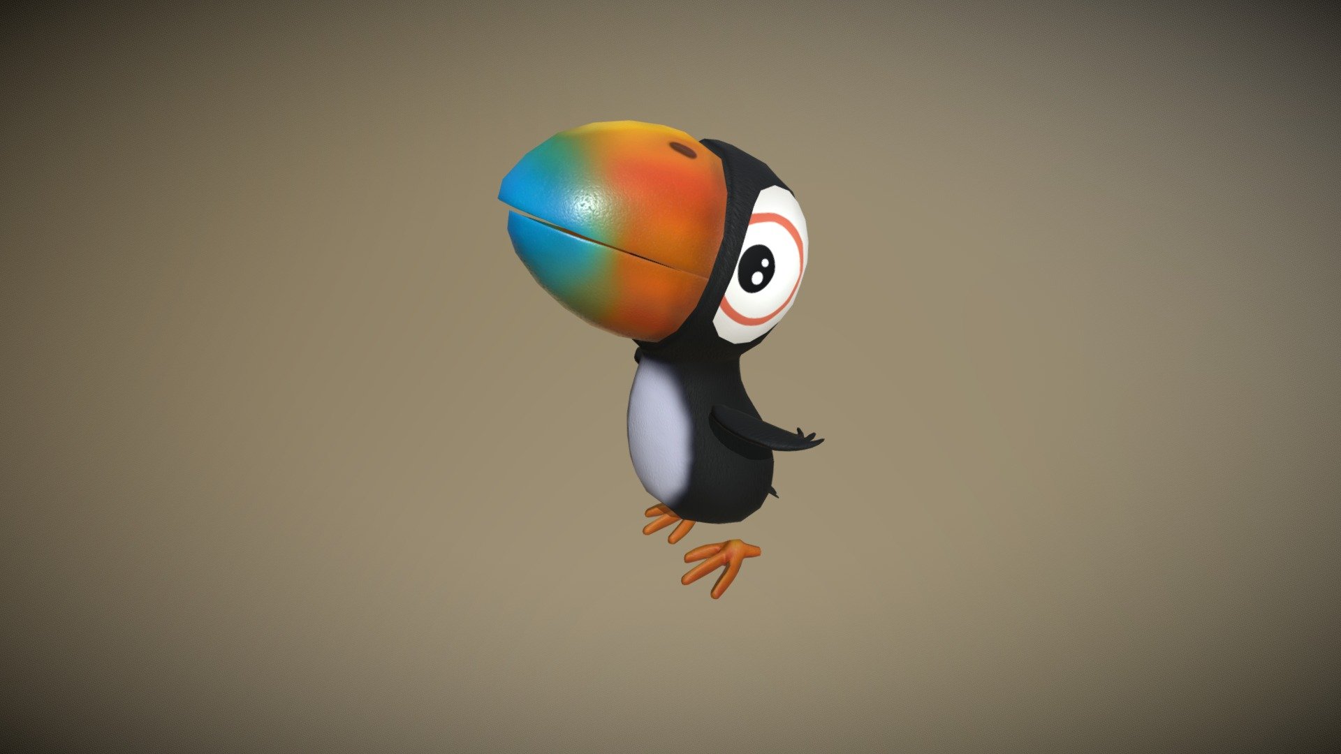 BABY TOUCAN 3d model