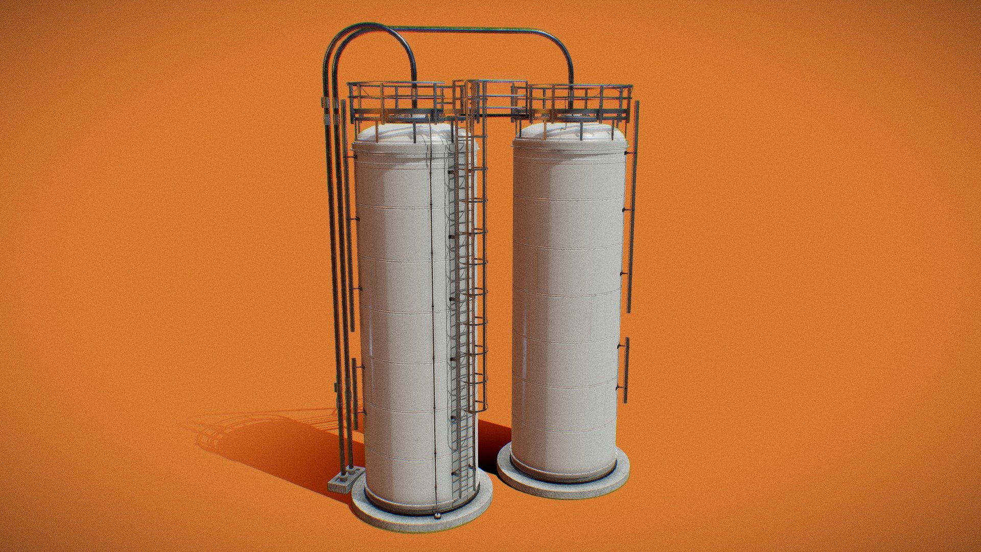 Silo Storage Tanks 3d model