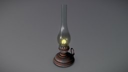 Kerosene Lamp (Vintage, WW2)