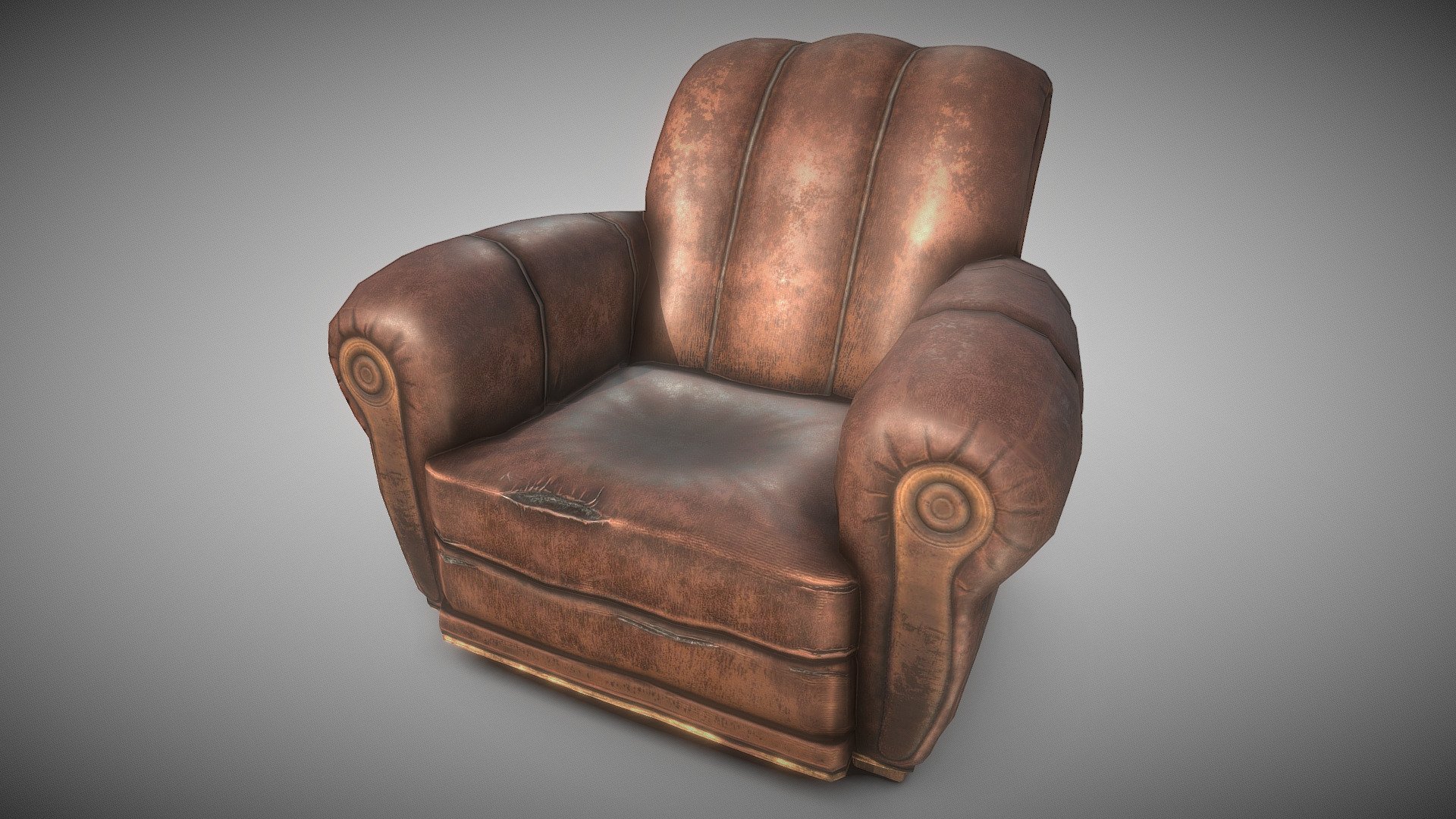 Old chair sofa 3d model