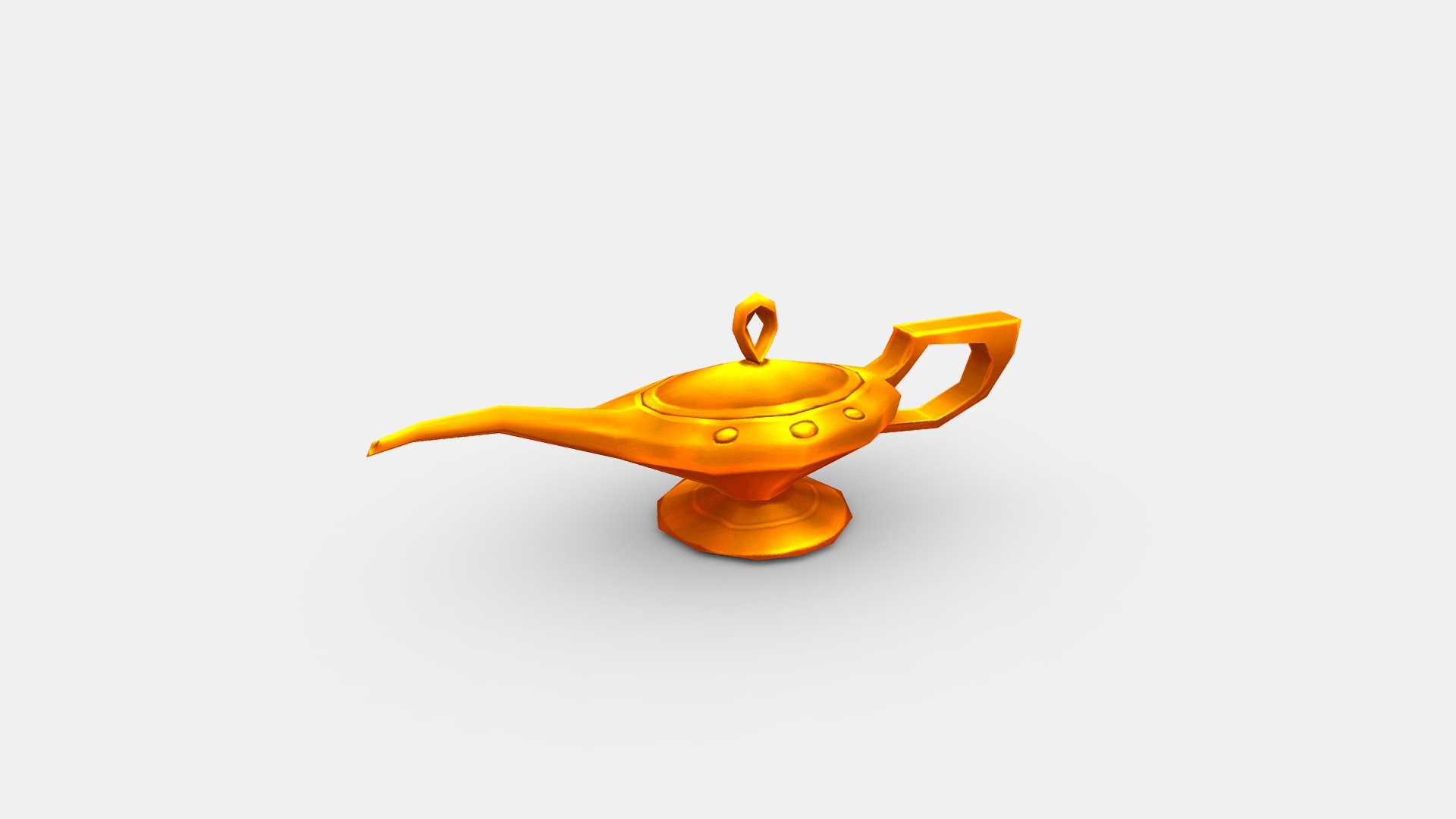 Cartoon magic lamp 3d model