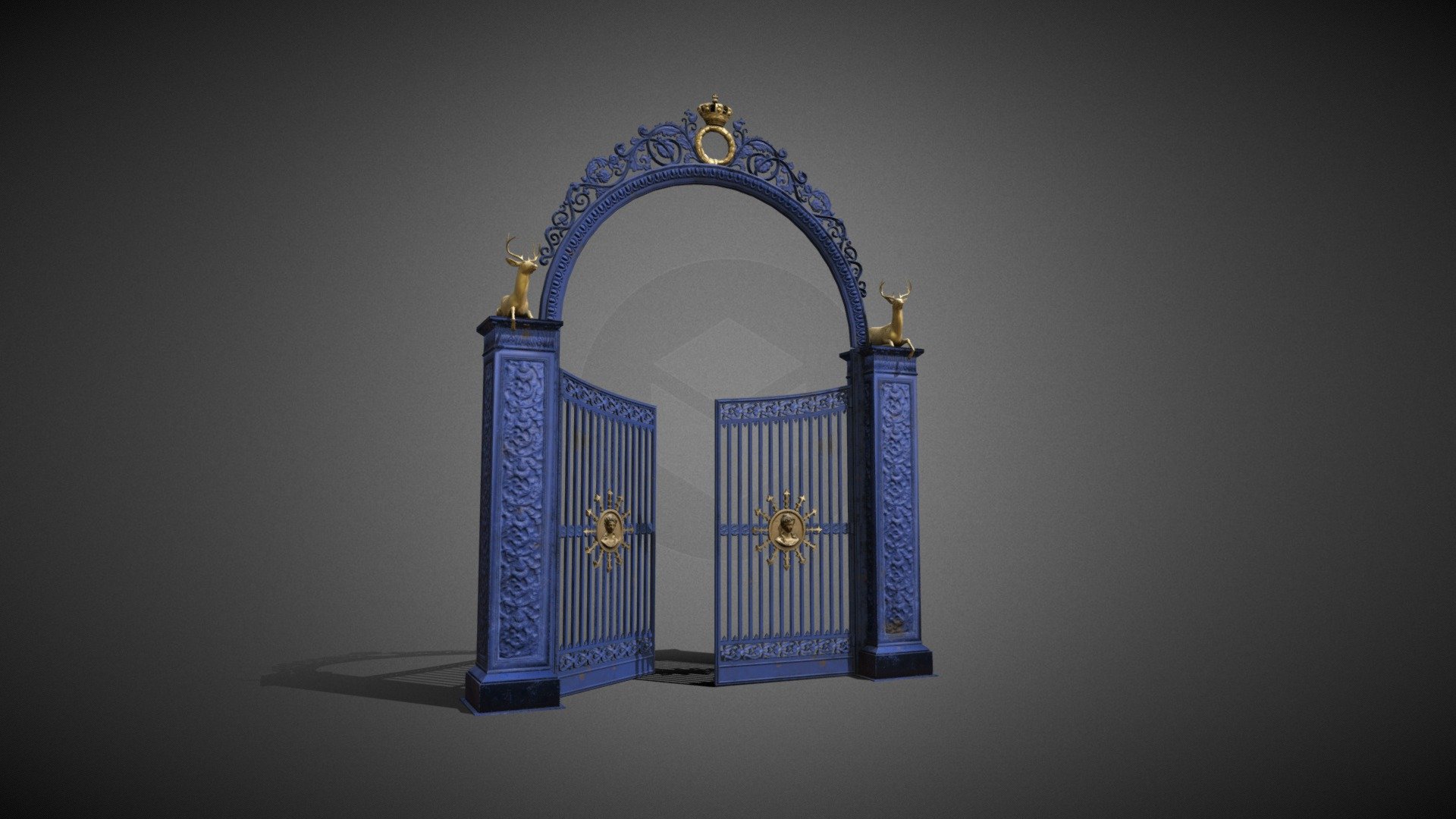 iron portal stockholm 3d model