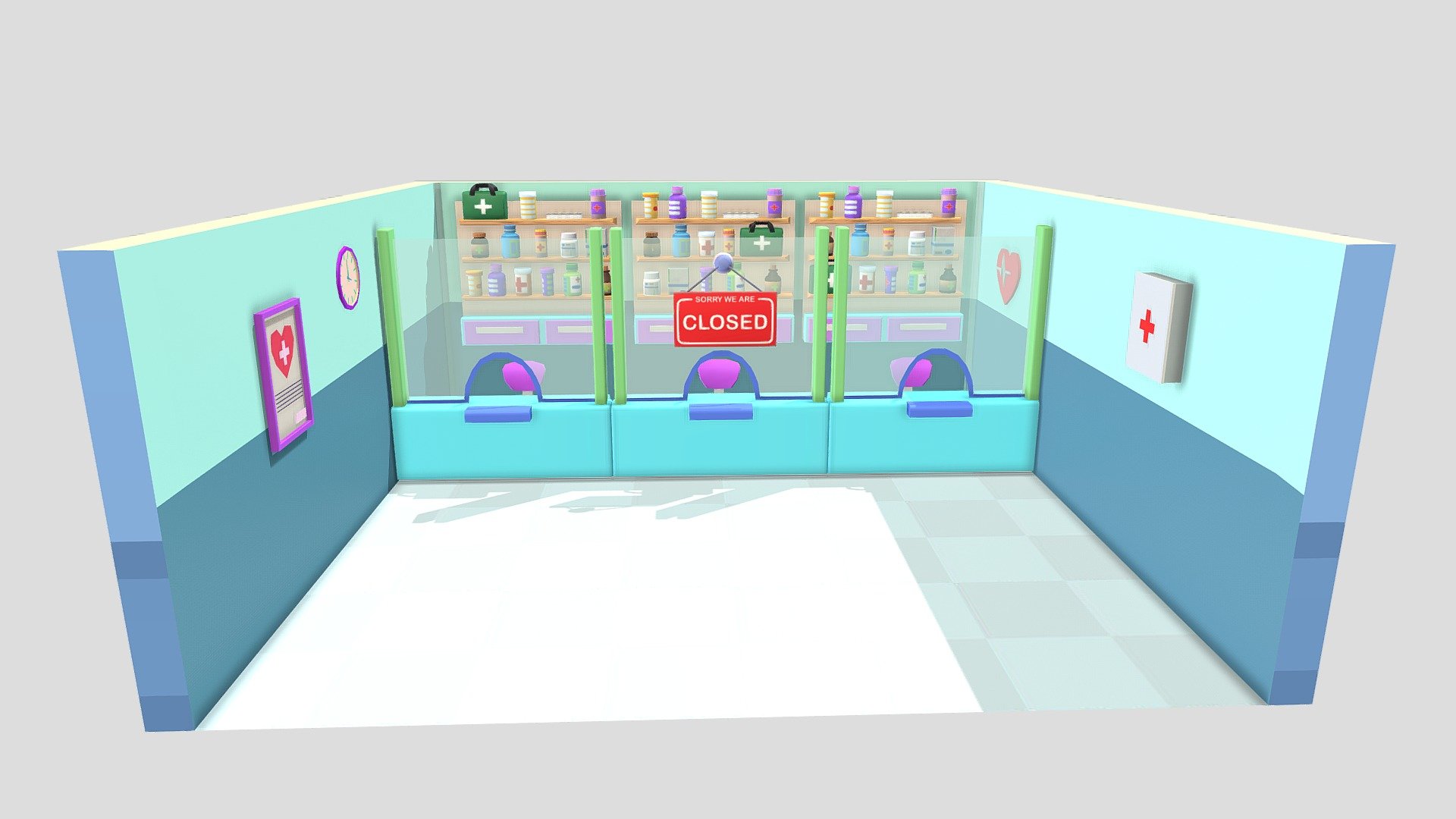 pharmacy 3d model