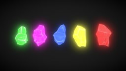 Stylized crystal gems asset pack