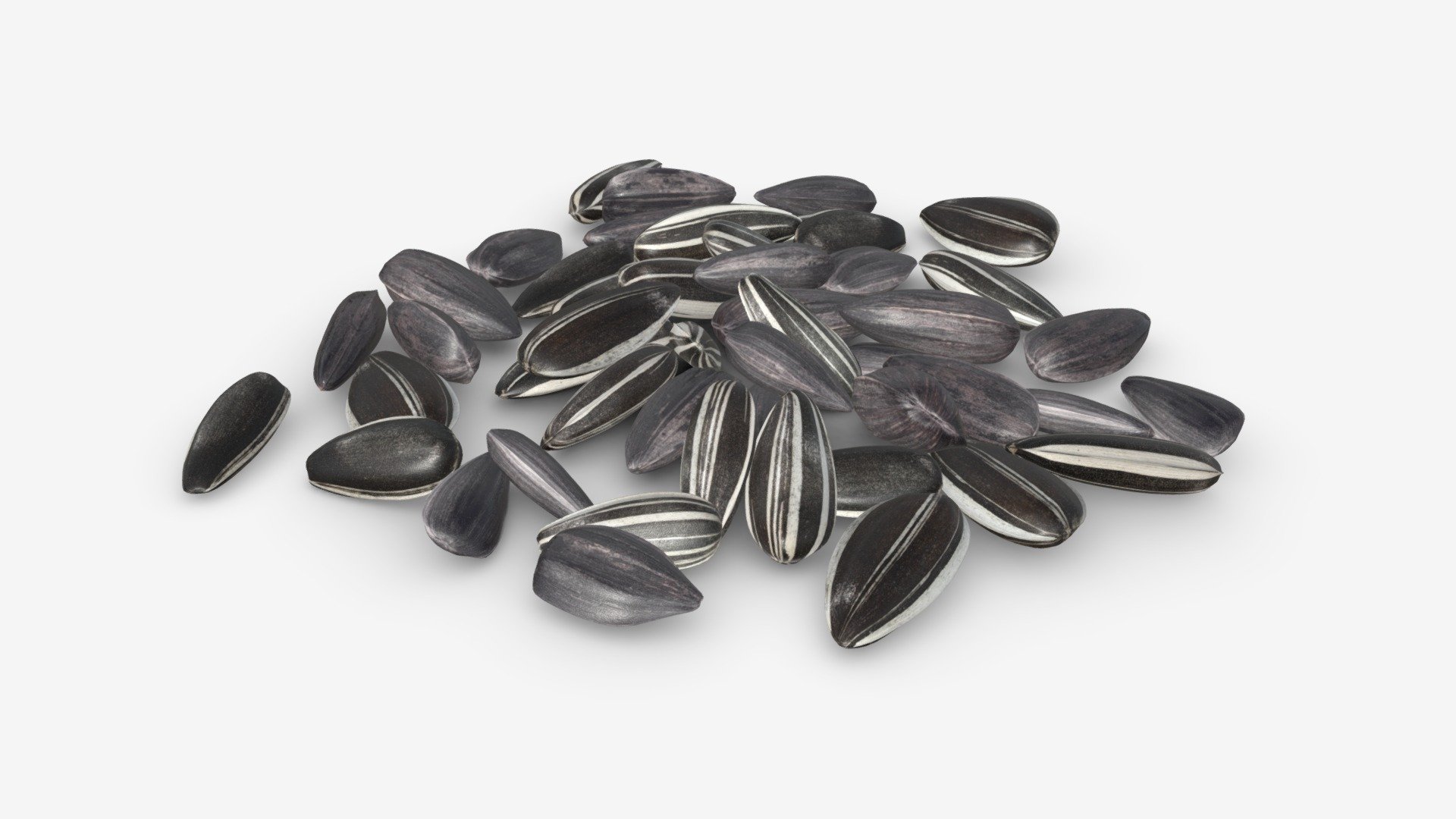 Sunflower seeds 09 3d model