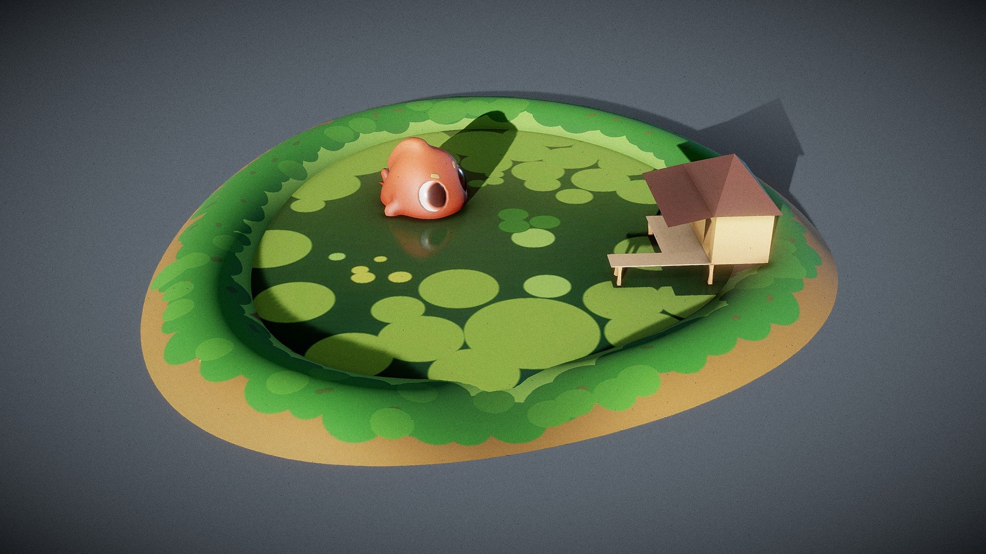 Lake 3d model