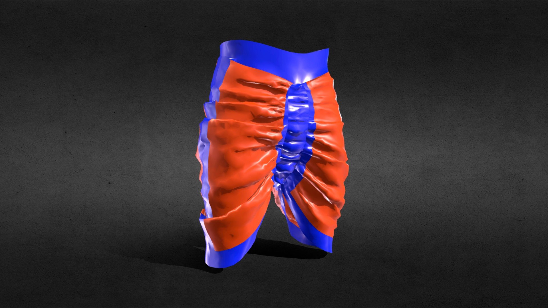 Short Dhoti 3d model