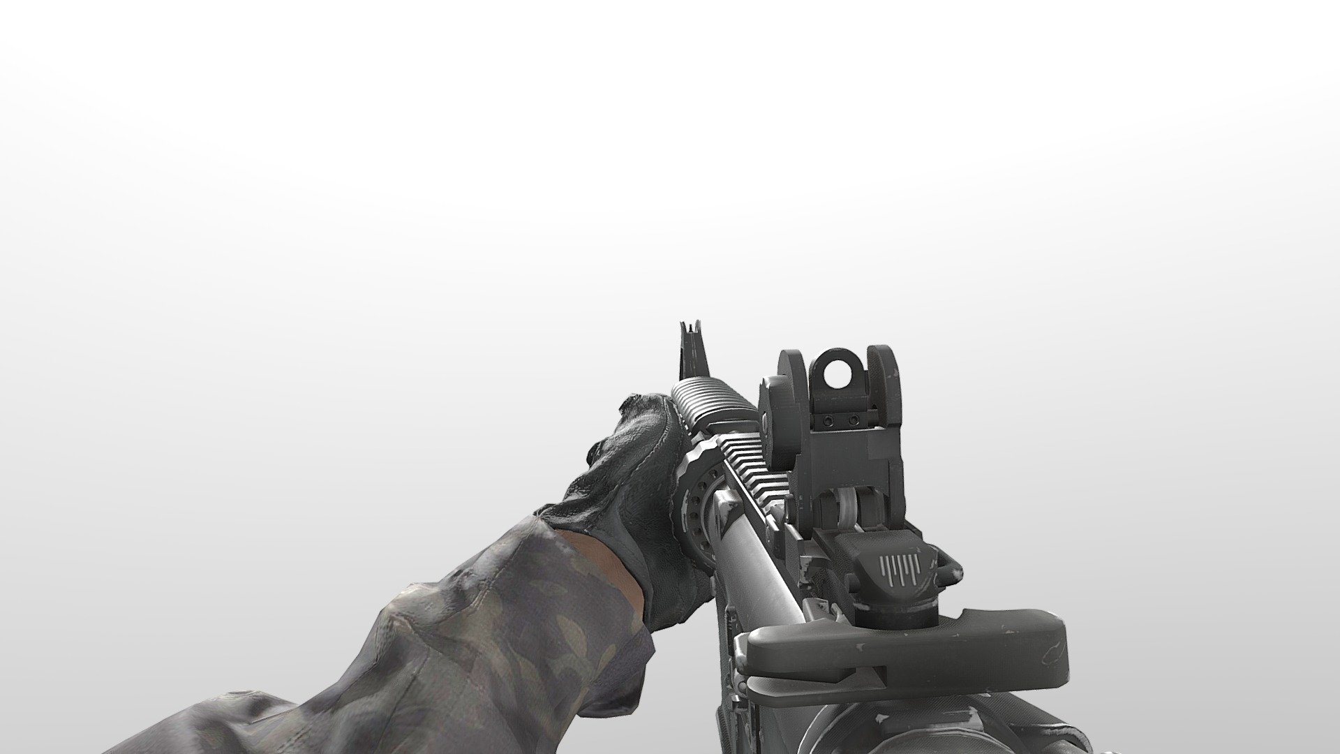 Animated M4A4 3d model