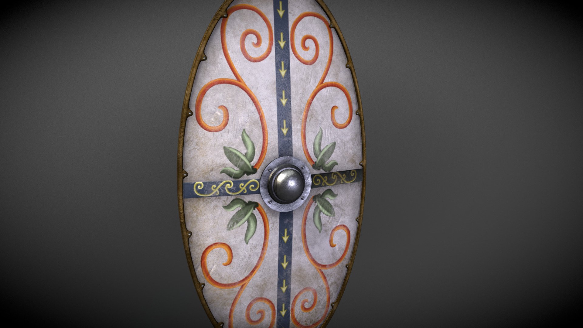 Dacian shield / Escudo dacio 3d model