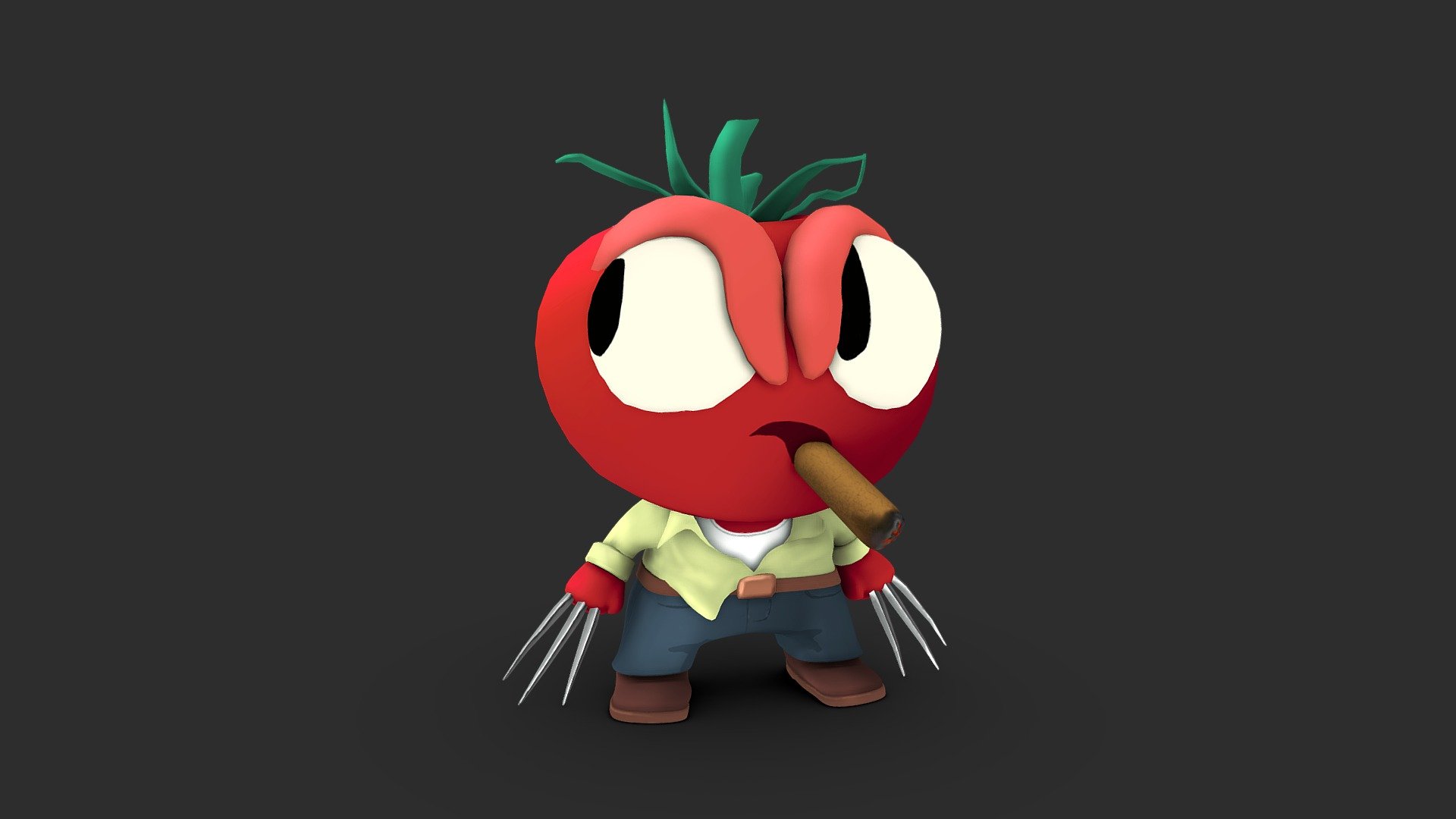 Angry Tom 3d model