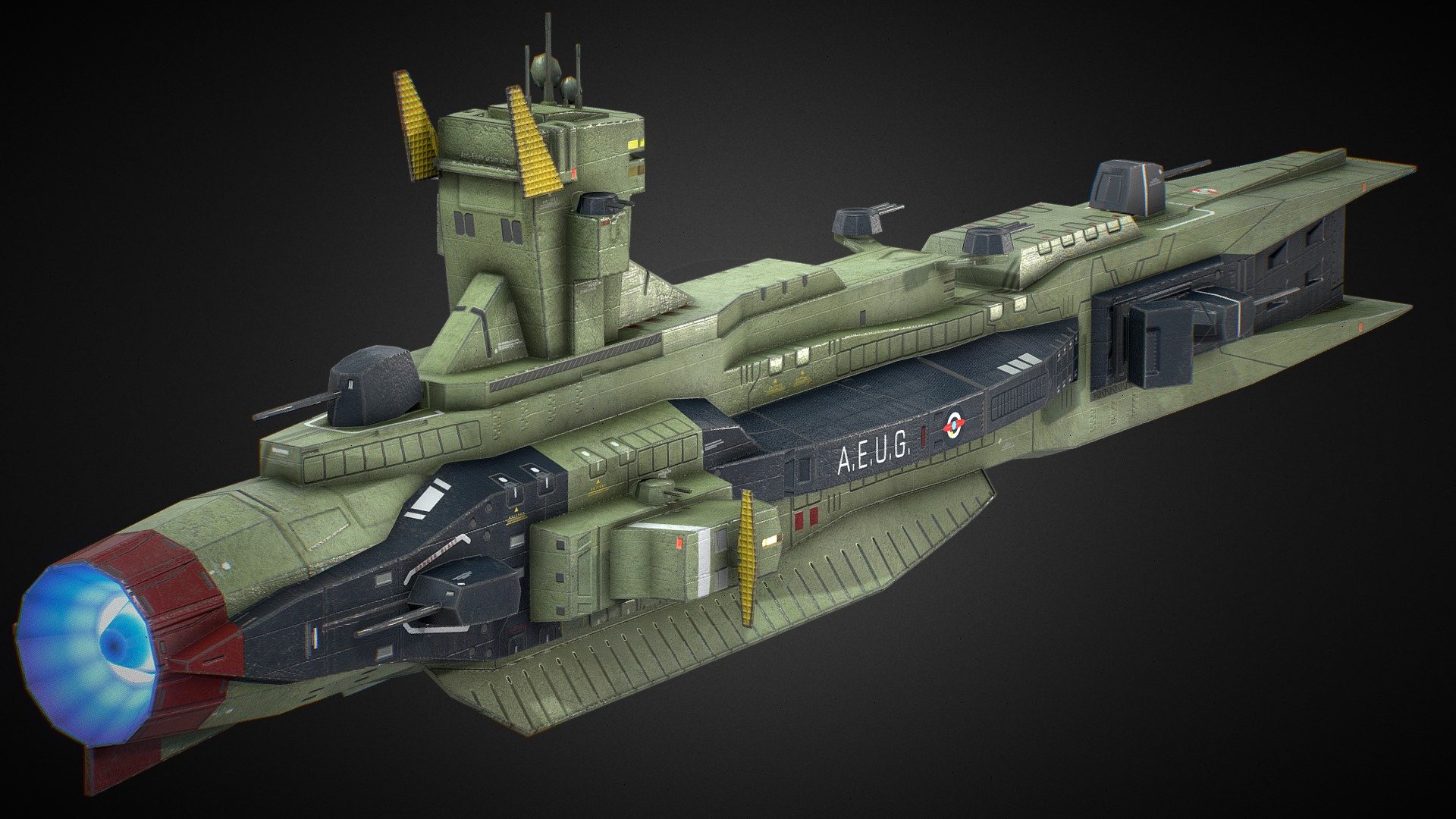 EFF Salamis Class SpaceCruiser AEUG 3d model