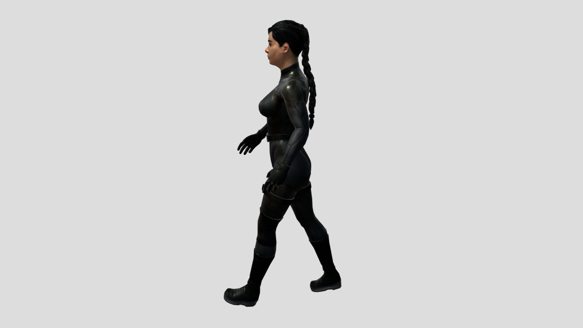 Female Player Part 3 Fully Animated Game Ready 3d model