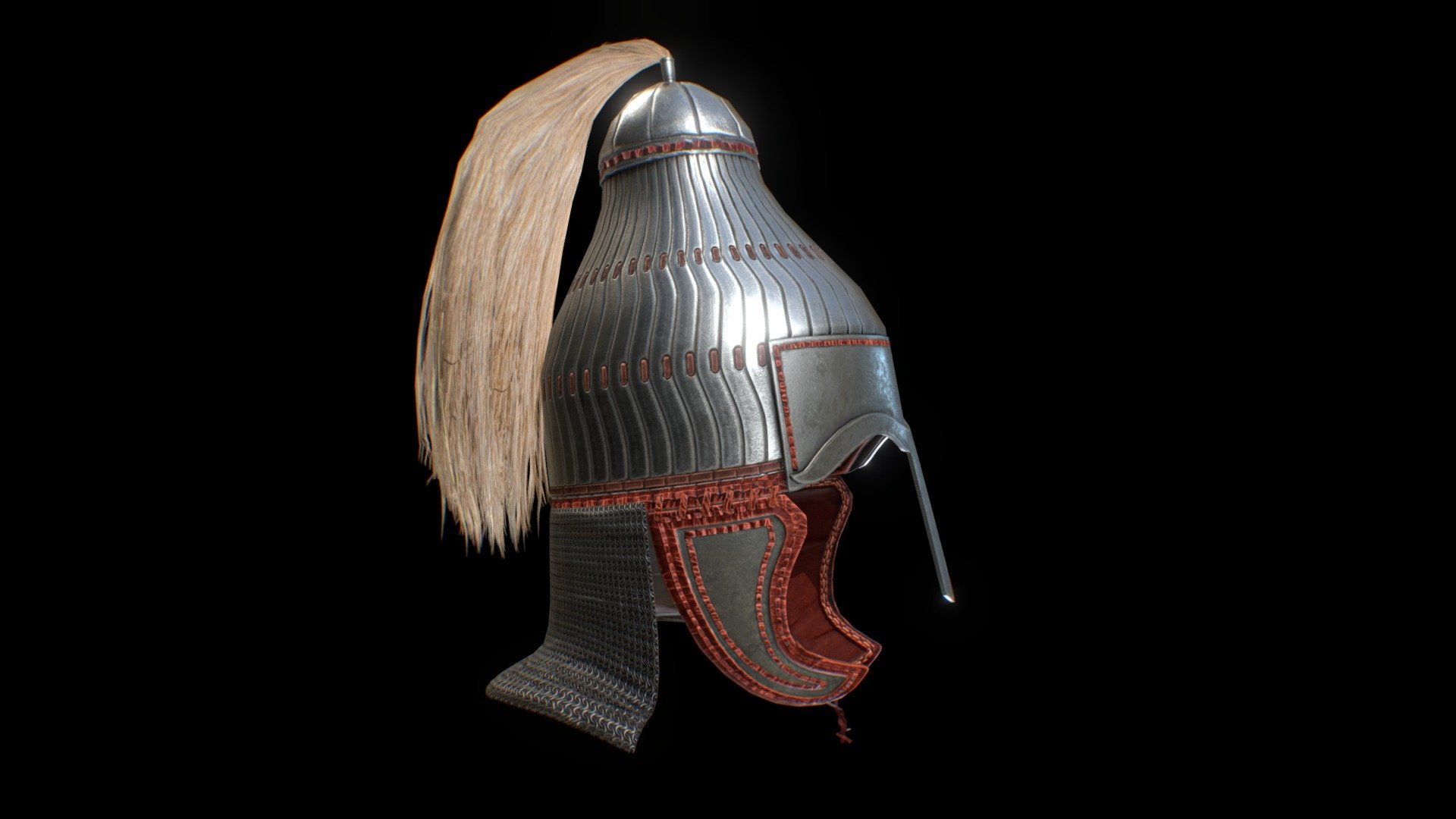 Lamellar Helmet 3d model