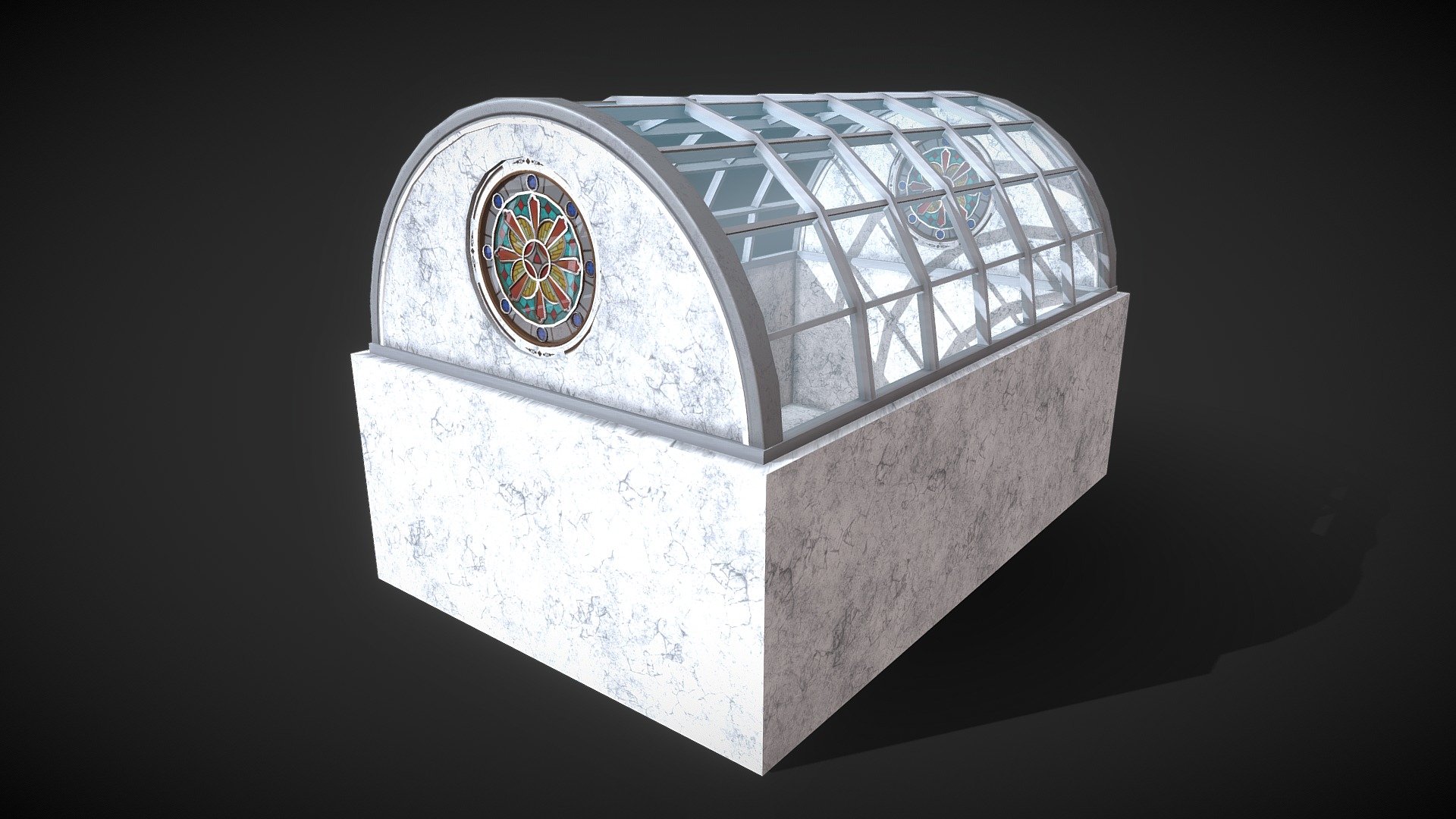 Stained Glass Window 3d model