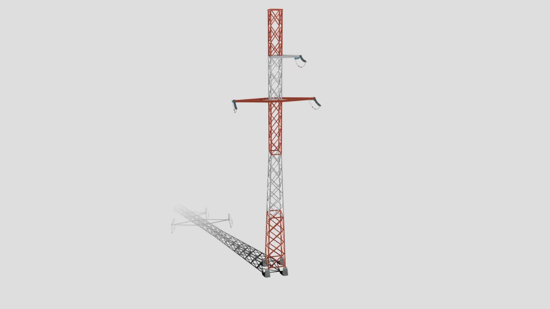 Electricity Pole 16 3d model