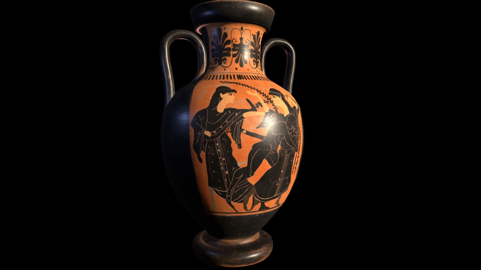 Black-figure pottery #1 3d model