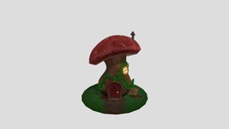 Stylized Mushroom House