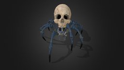 Animated Skull Spider