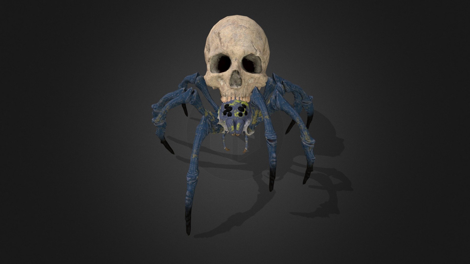 Animated Skull Spider 3d model