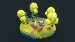 Stylized forest