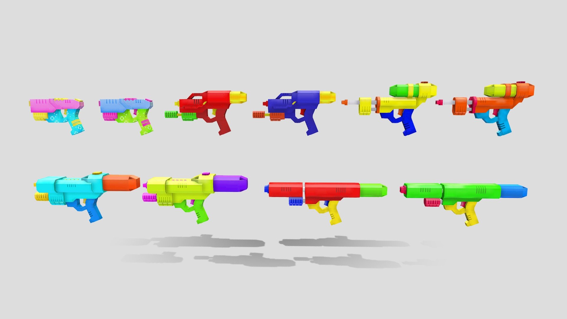 [ MC ] Item : Water Gun 3d model