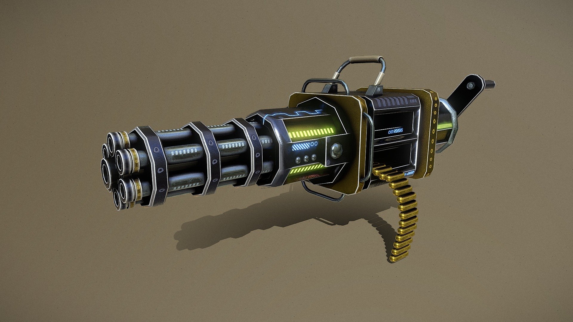 Gatling Gun 3d model