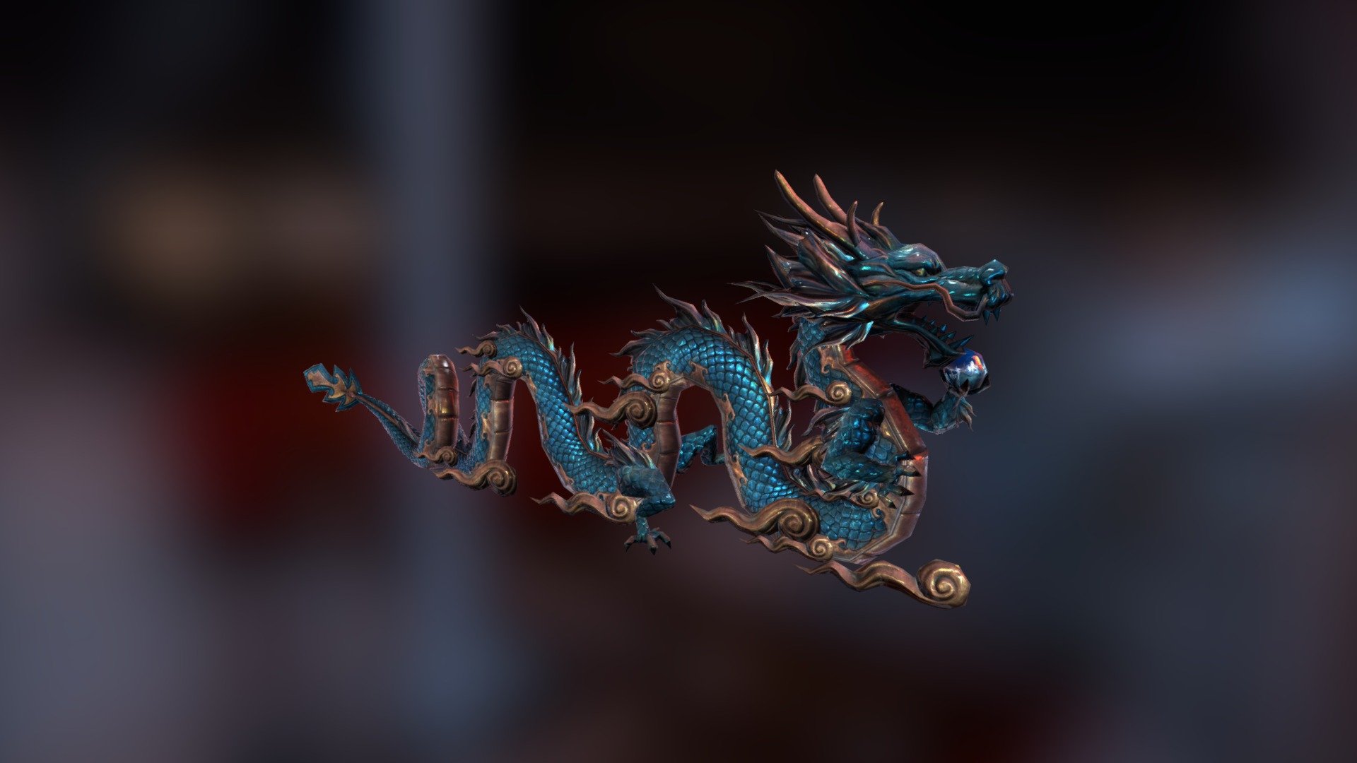 Bronze Dragon 3d model