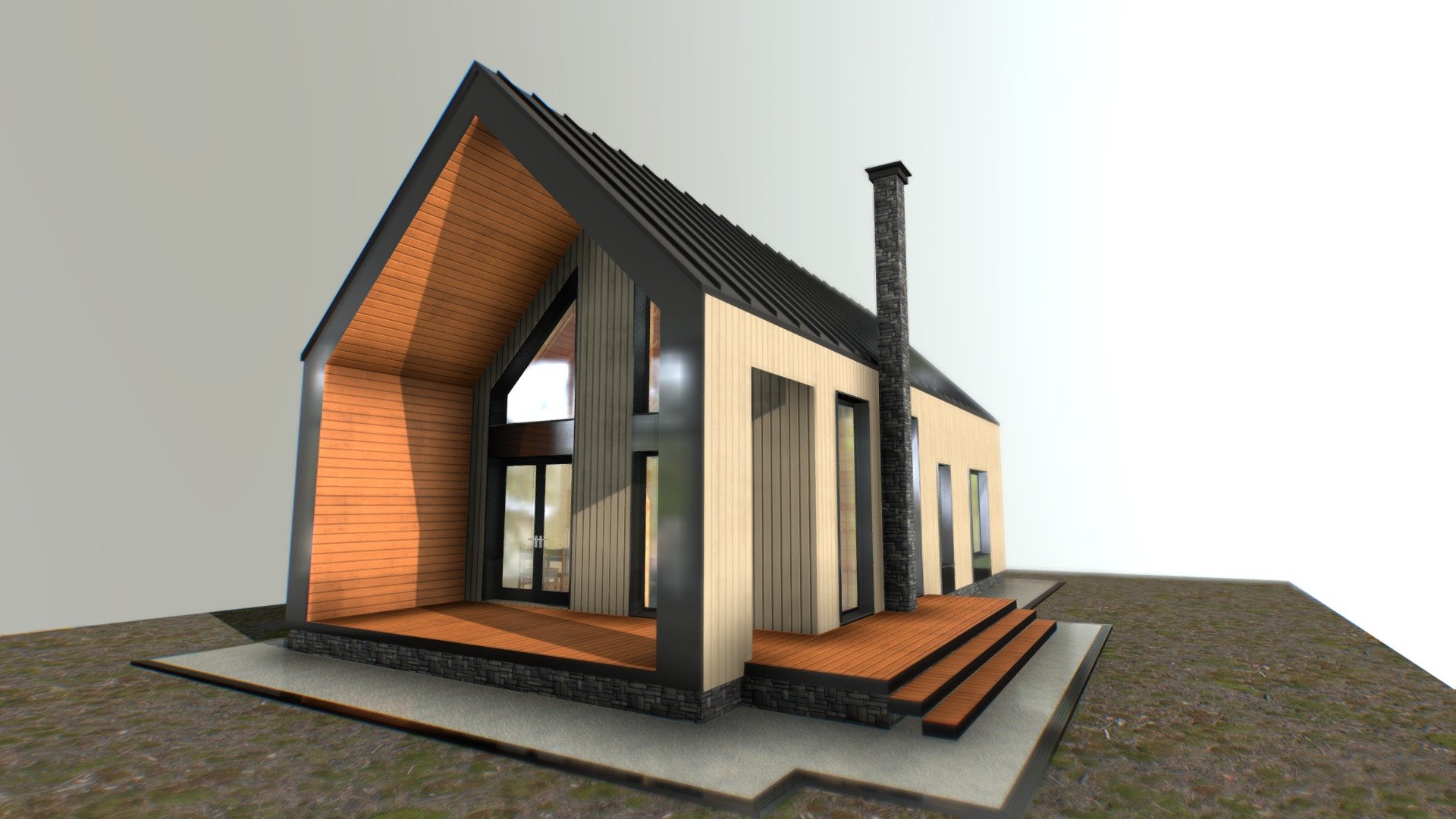 Barn House 05 21 3d model