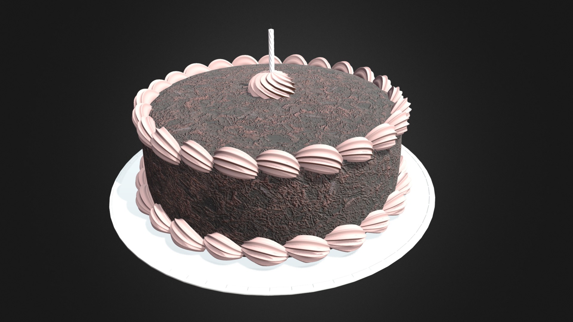 Birthday Cake 3d model