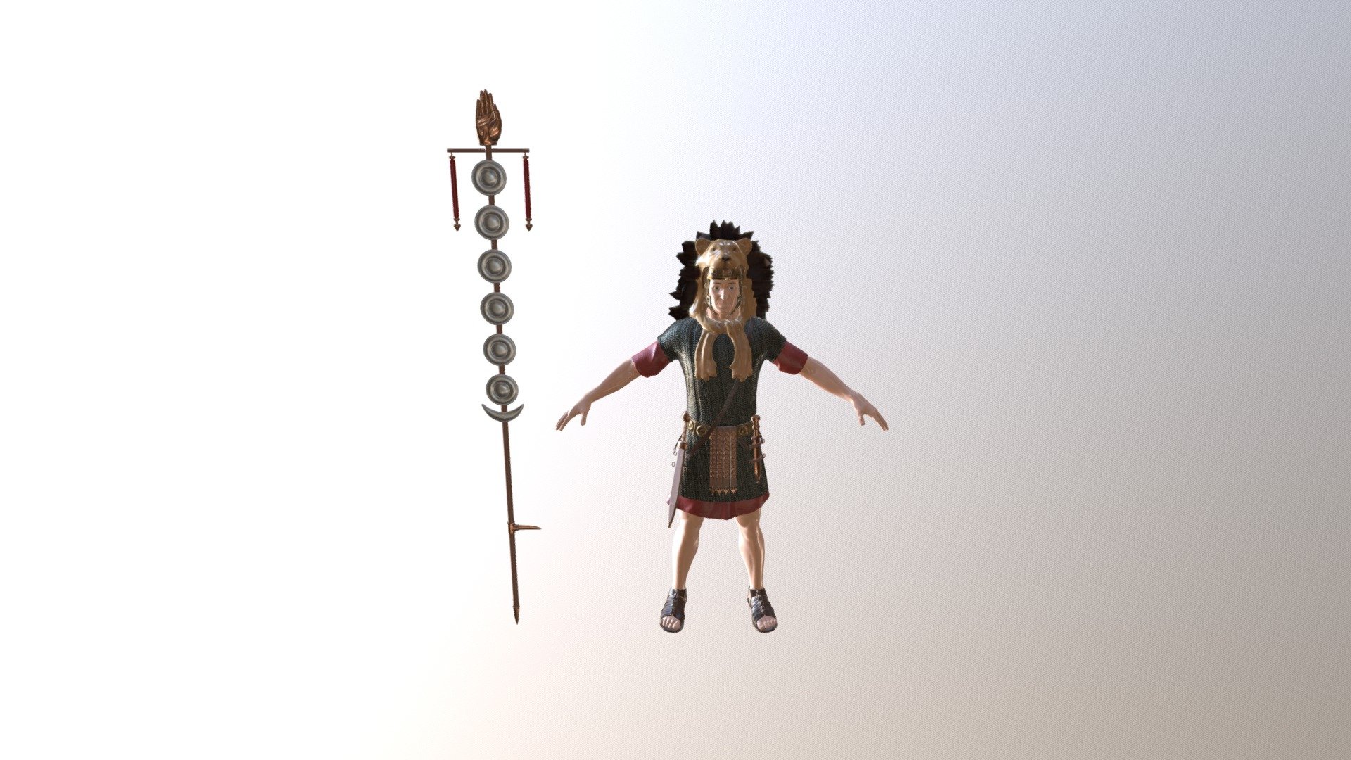 Roman Standard Bearer 3d model