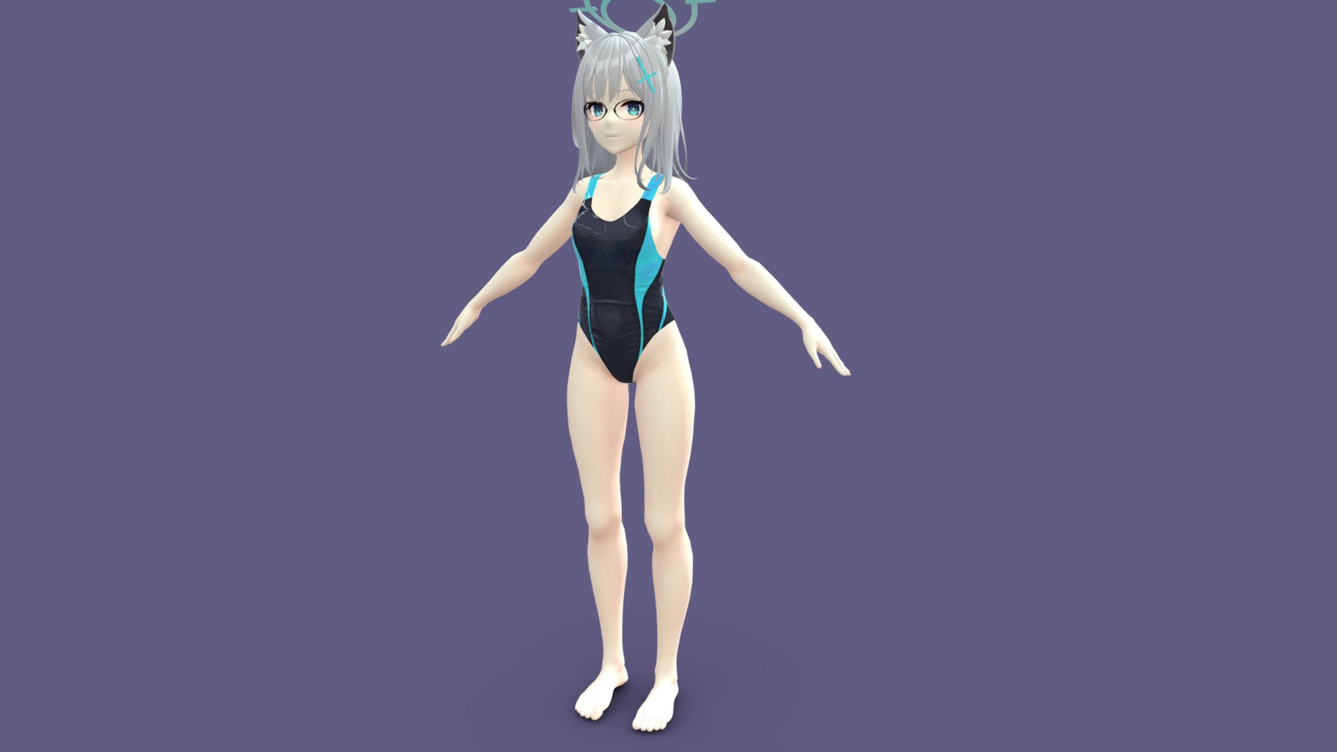 [Blue Archive] Sunaookami Shiroko 3d model