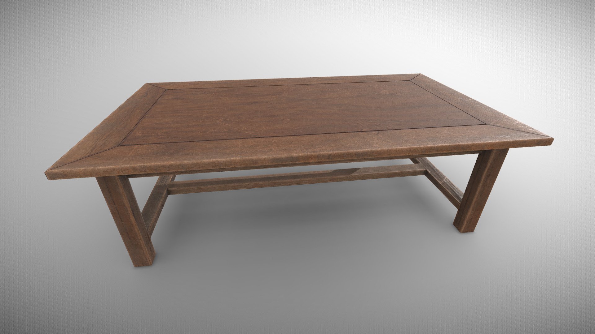 Wooden Table 3d model