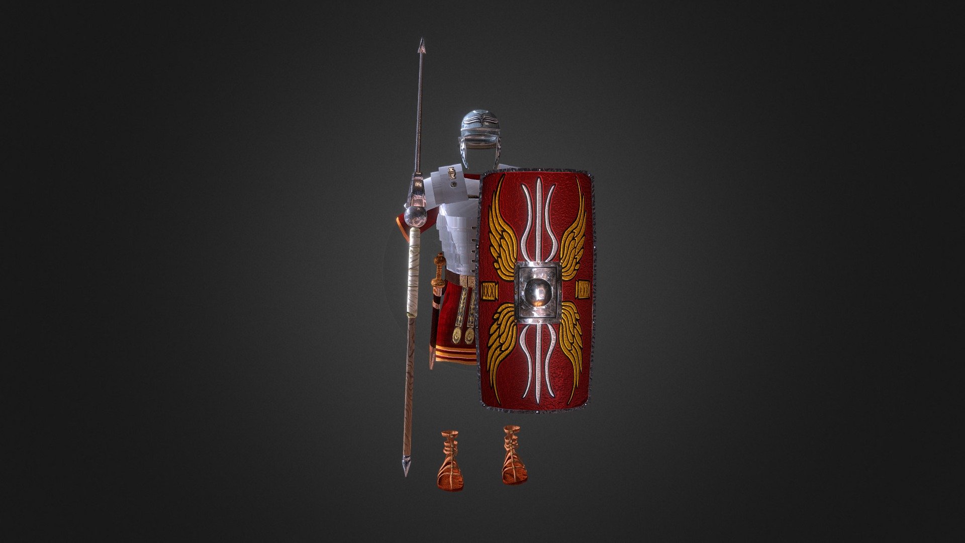 Roman Armor  Attack 3d model