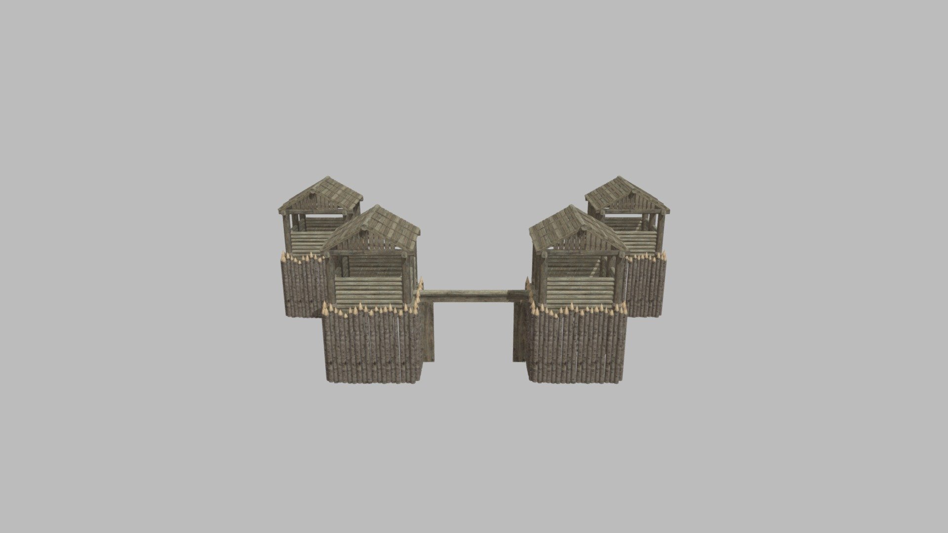 Palisade Gate 3d model