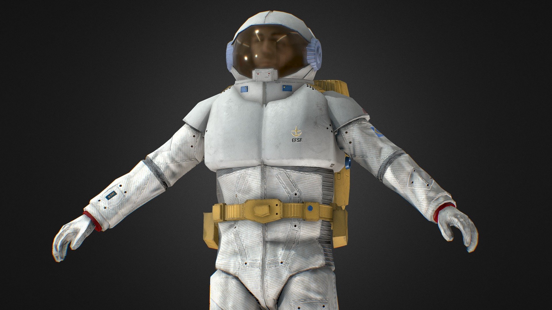 Heavy Normal suit Spacesuit From Gundam UC 0079 3d model