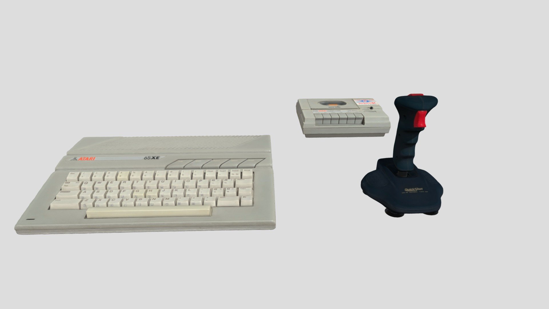 Atari 65XE computer set 3d model