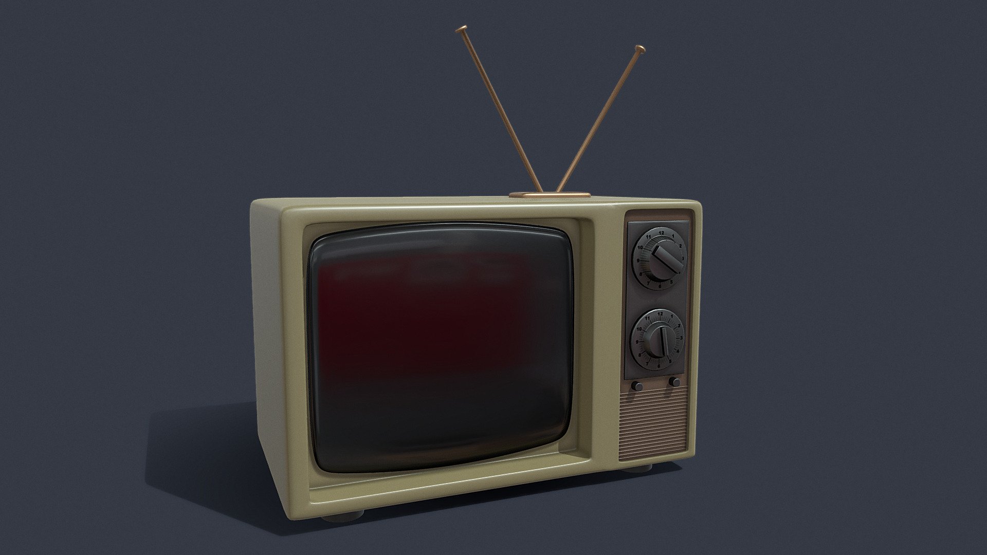 Old TV 3d model