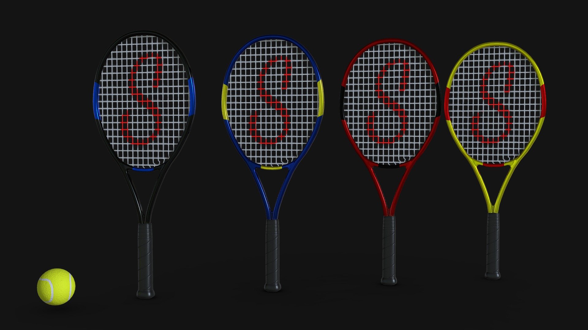 Tennis Racket 3d model