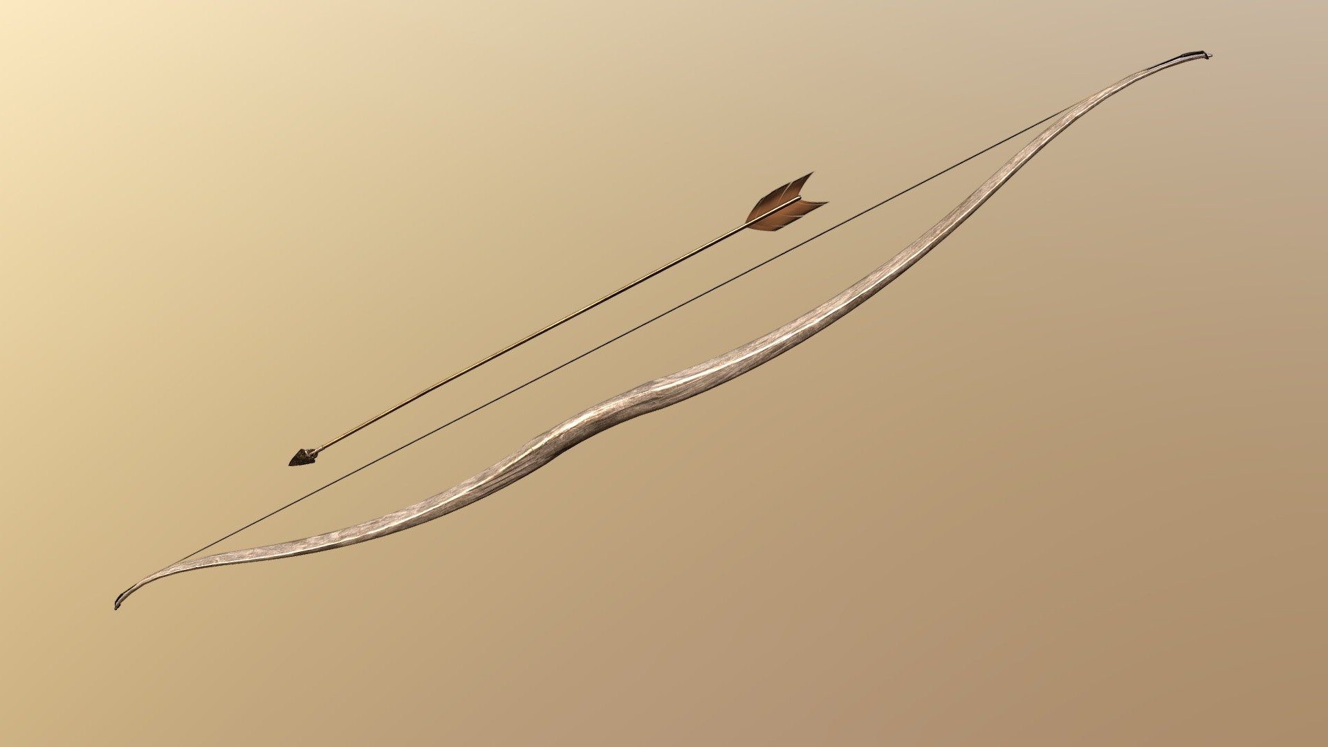 Bow and Arrow 3d model